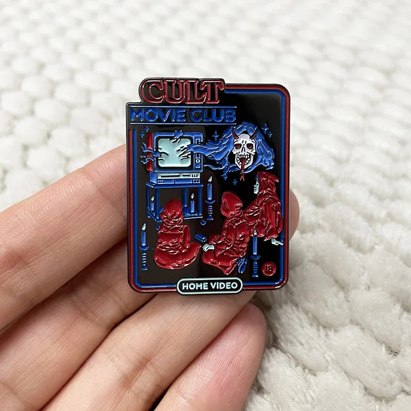 Cult Movie Club Home Video The Midnight Time Enamel Pin Badge Jewelry