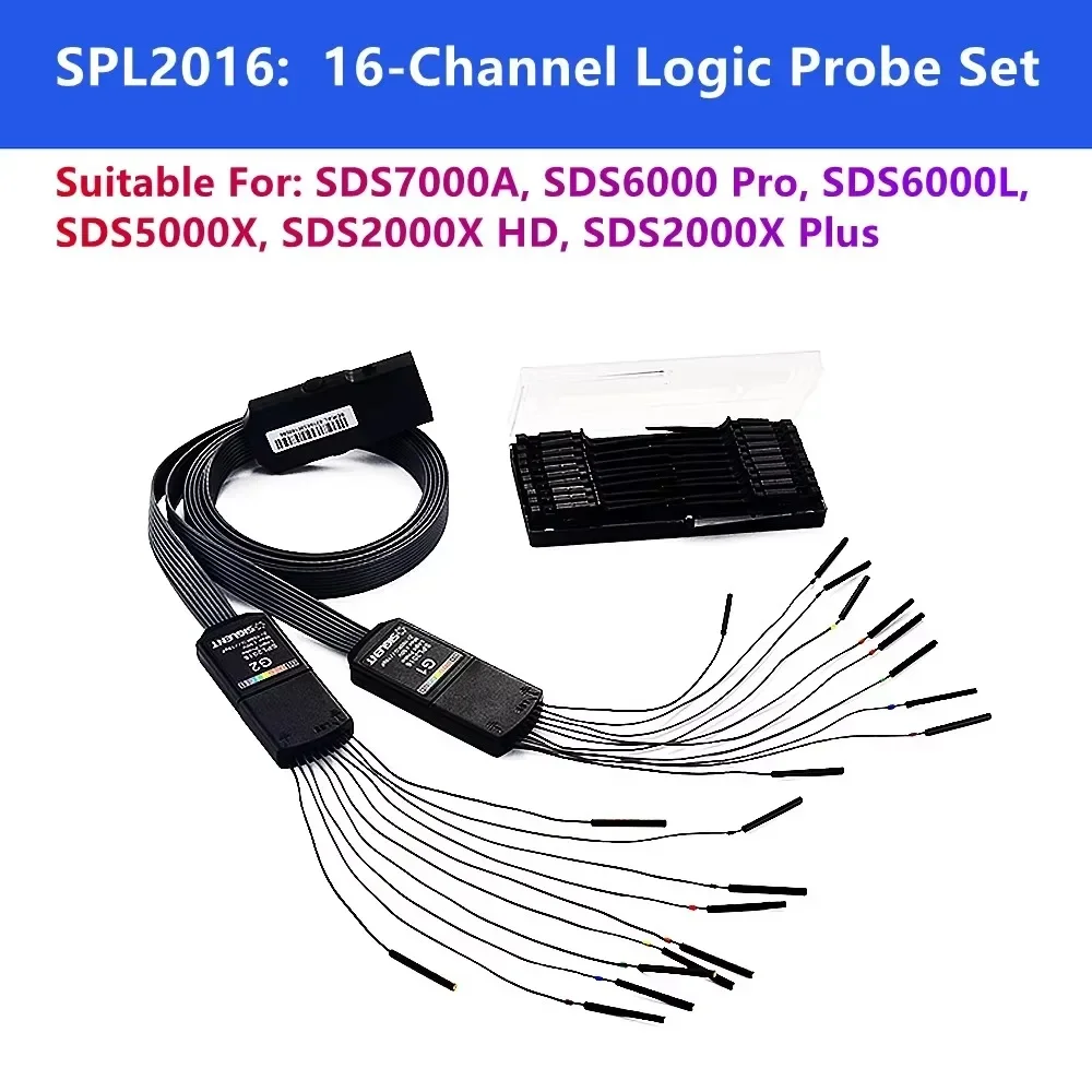 TLF SIGLENT SLA1016 SPL2016 SPL3016 Oscilloscope 16 Channel Logic  Probe Set SDS1000X SDS2000X Oscilloscope Logic Probe