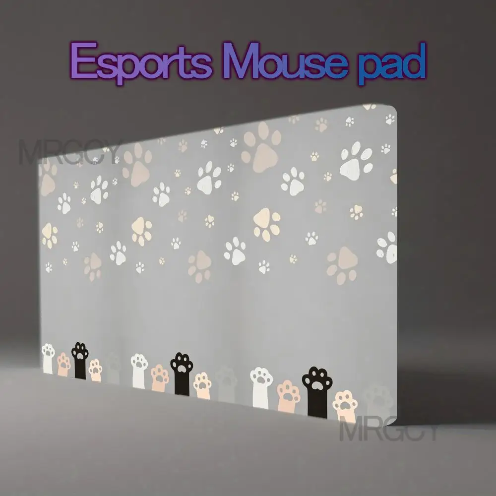 Cute Cartoon Kitten Mouse Pad Large Office Gaming Table deskMat Rubber Anti-slip Mousepad PC accessories mat Desk decoration