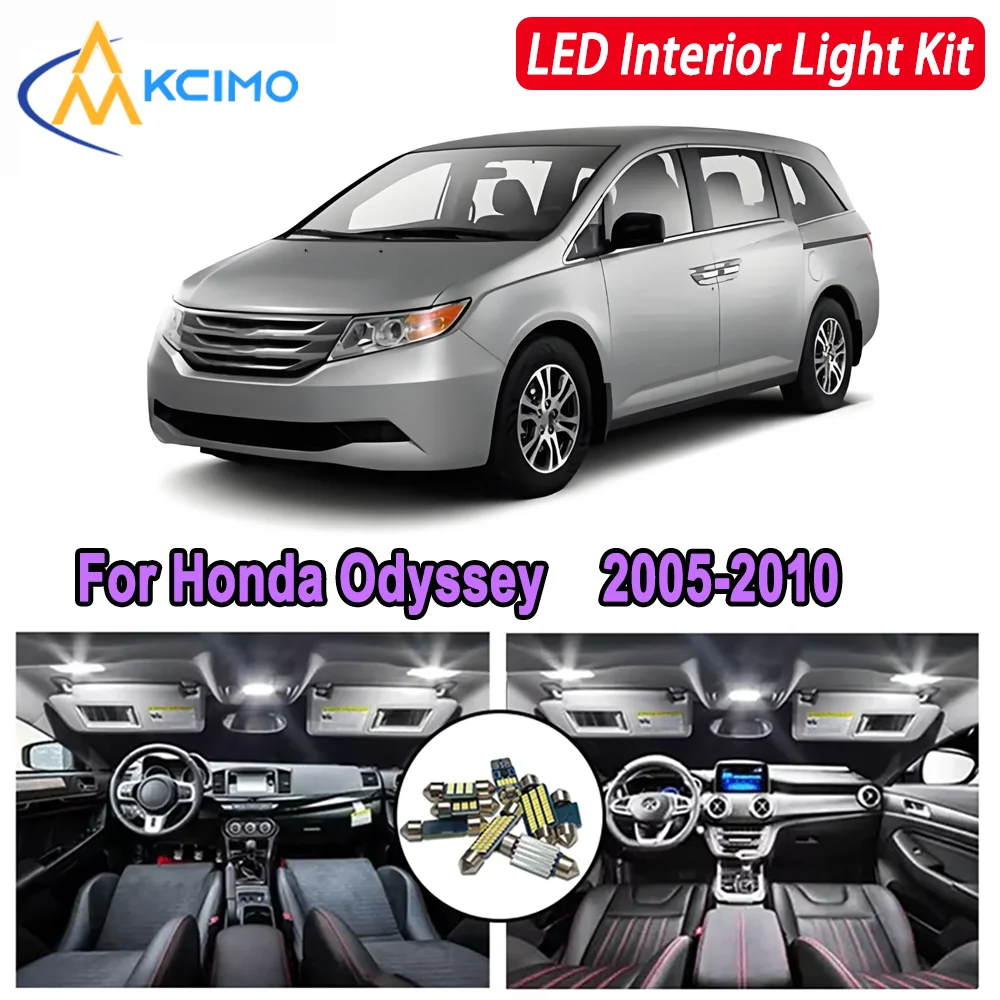

For Honda Odyssey (2005-2010) Premium Bright LED Interior Dome Map Trunk Light Kit Car Led Lamps Canbus Car LED Lights Canbus