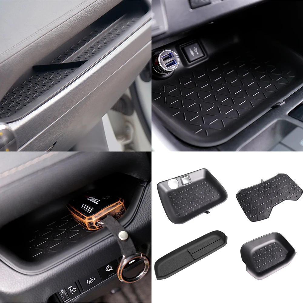 for Rongfang RAV4 2020 2021 2022 2023 Central Console Organizer Pad Main Driver Storage Box Protect Mat Car Accessories Black