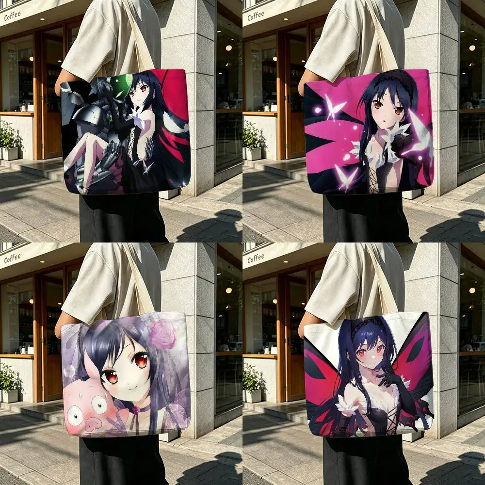 Accel World  Printed Canvas Tote Bag with Zipper for Work School and Travel