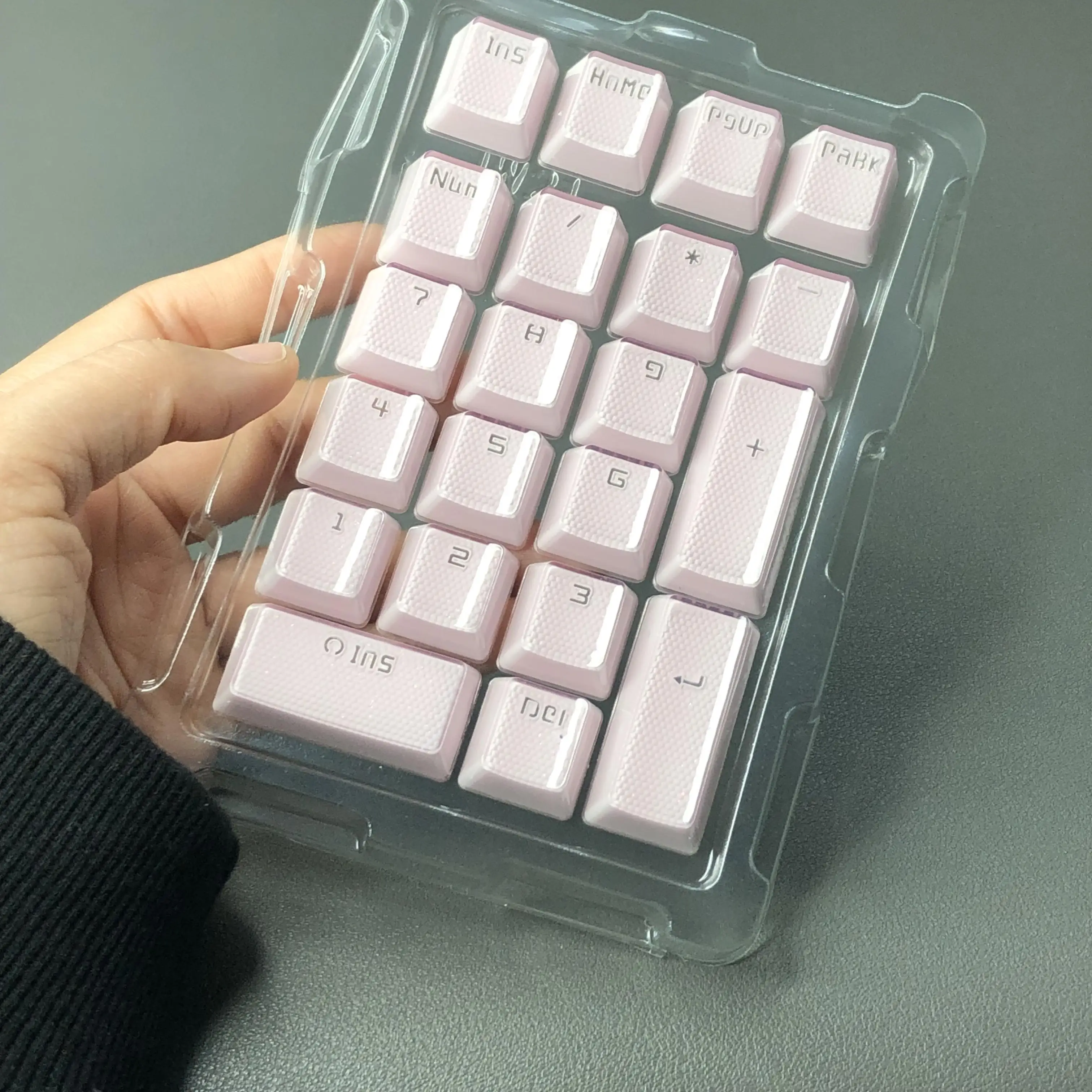 

Crystal keycap digital keypad pad21 key OEM light transmission adapter