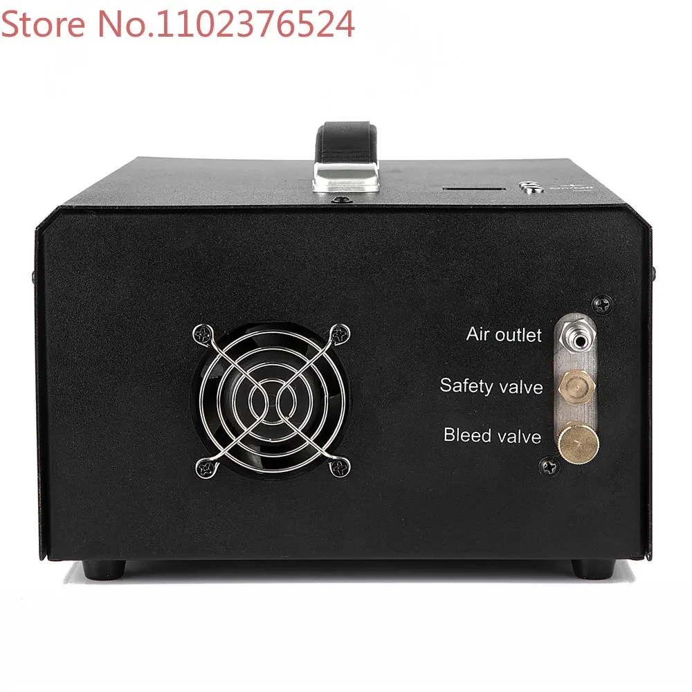 12V Portable 300 Bar Electric Auto Stop Pump Pcp Air Compressor 4500psi With Built-in Power Supply