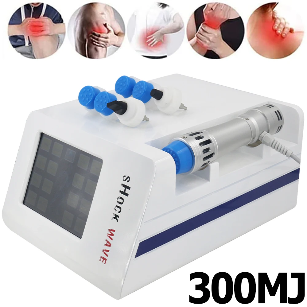 

Physiotherapy Shockwave Therapy Machine Shock Wave Massager ED Treatment Relief Pain Limbs Pain 300MJ New Portable Massage Tools