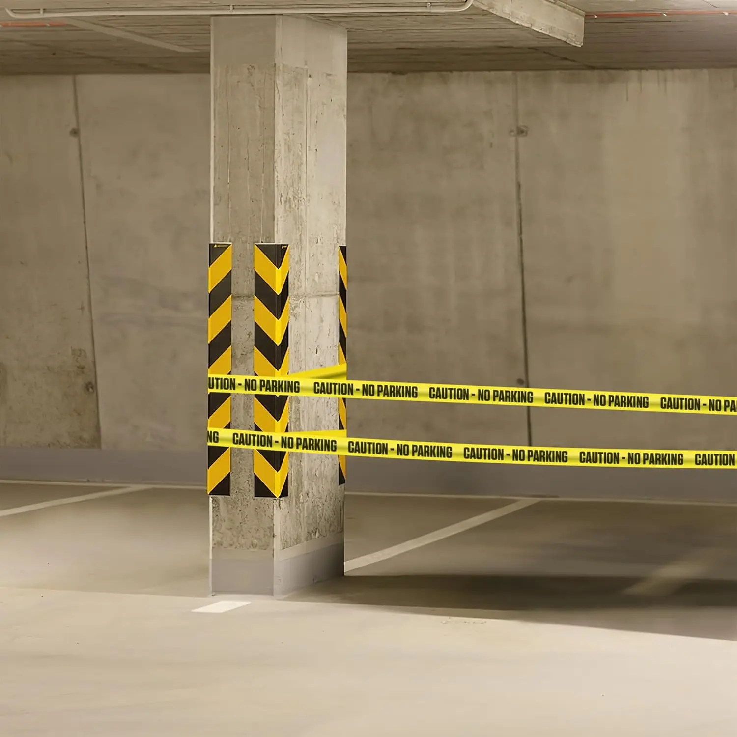 Hochwertiges Gelbes Warnband mit Leuchtend Gelbem & Fettem Schwarzen Text, 5 cm Breit für Maximale Lesbarkeit – Detail 7