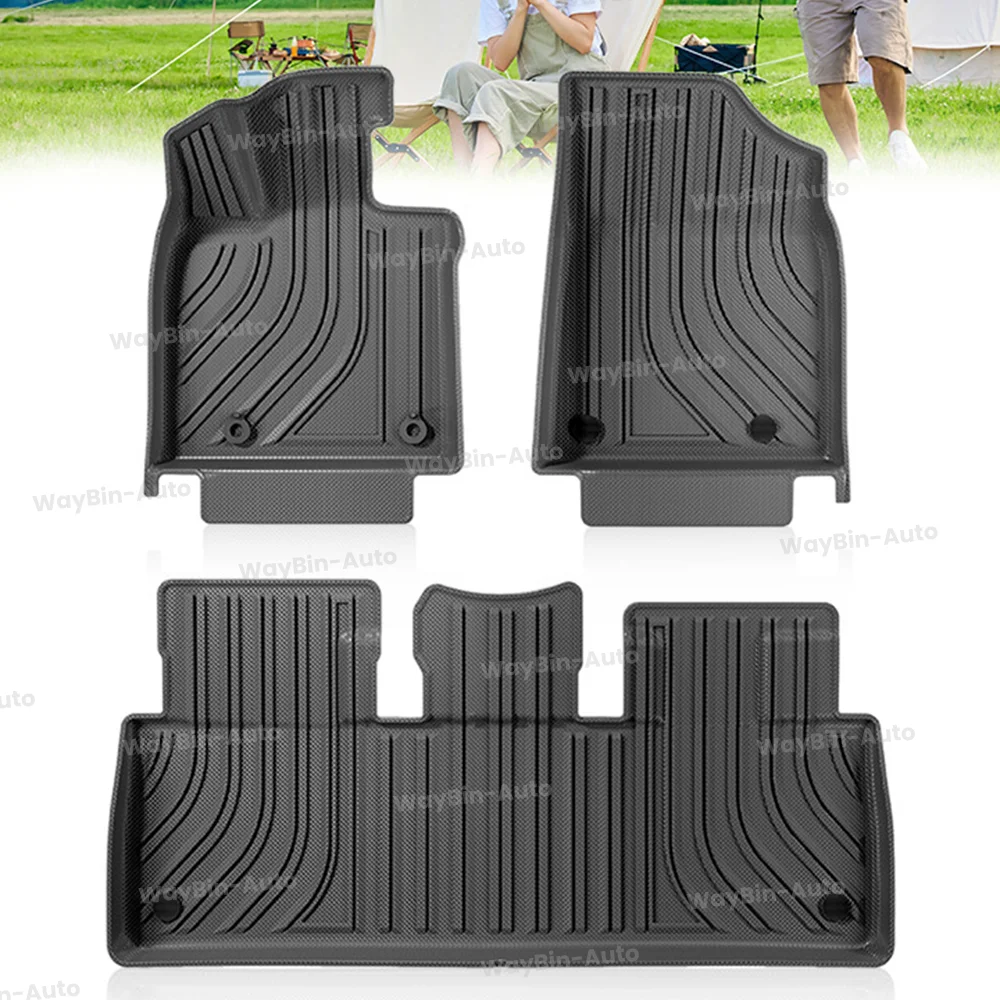 Waterproof TPE Floor Mats for Toyota BZ3 2022-2024 Anti-Slip Pads Rear Trunk Mats Frunk Pads Auto Interior Upgrade Accessories