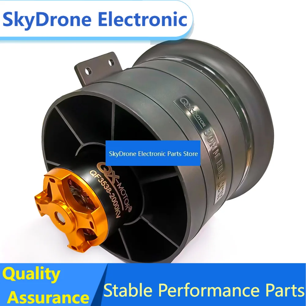 SkyDElQX-MOTOR 80mm QF3748 1000KV QF3538 2000KV 12-Blade EDF Ducted Fan For RC Jet Airplane