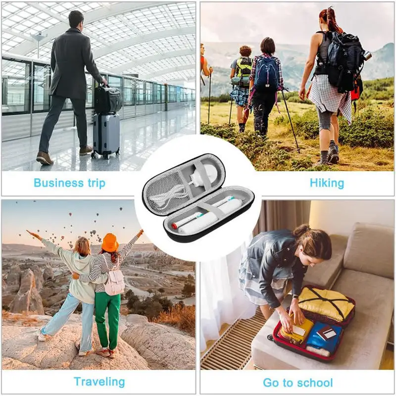 فرشاة الأسنان الكهربائية حقيبة واقية المحمولة العالمي حقيبة سفر حقيبة التخزين لفرشاة الأسنان واقية شل حامل مُنظِم