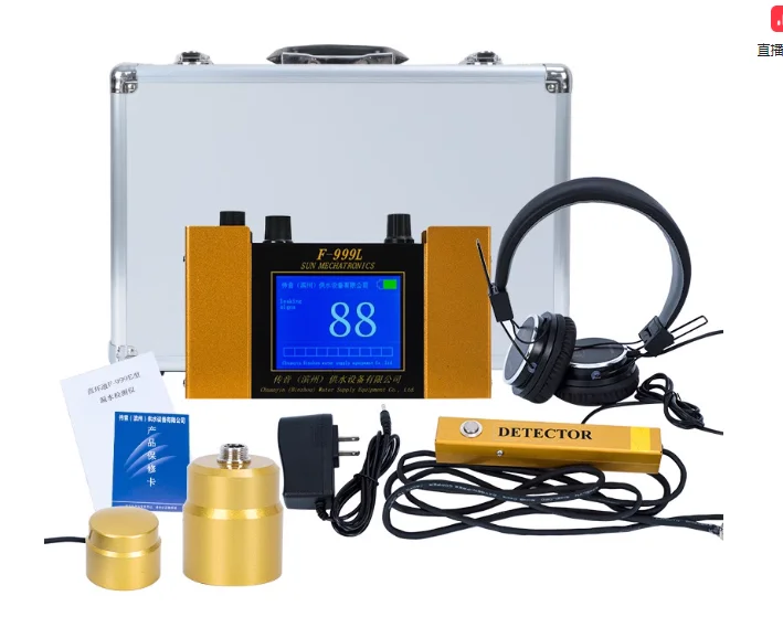 

F999L электронный детектор утечки водопроводных труб для водопроводных труб, промышленный детектор утечки подземного трубопровода