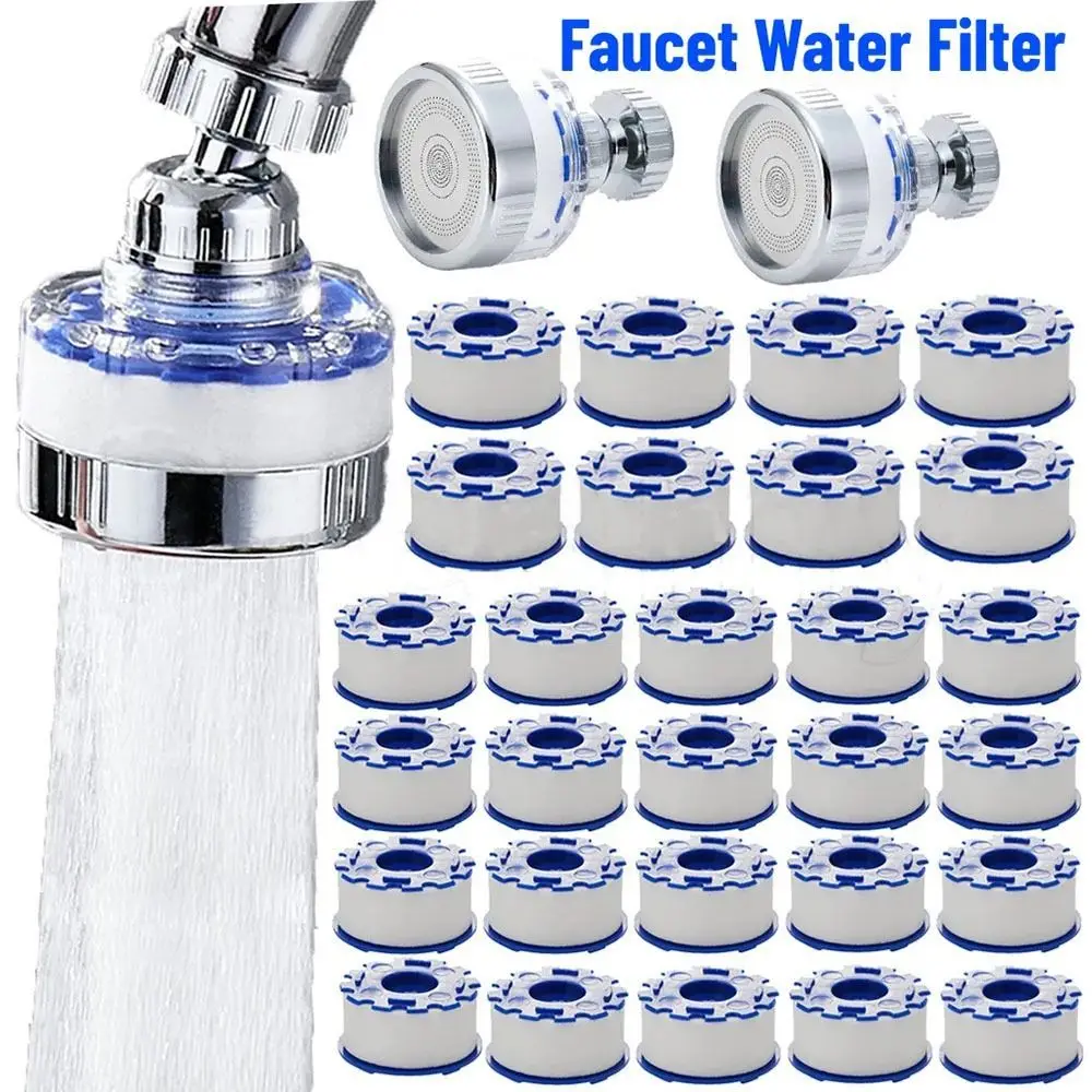 360 Degree Rotating Faucet Extension Splash-proof with Universal Adapter Water Filter Shower Supplies Kitchen Sink Shower