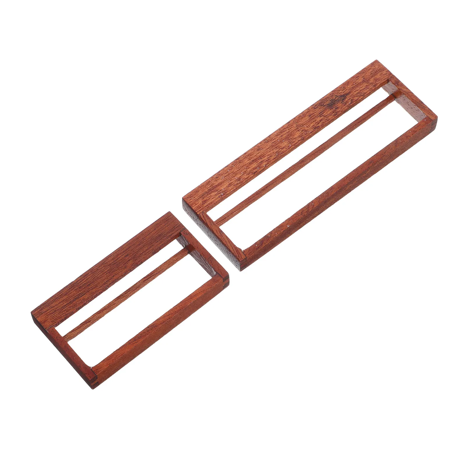 

2 шт. миниатюрные книжные полки из черного ореха, маленькие деревянные витрины для книг, мини-стеллажи для демонстрации книг, декор для кухни, деревянные книжные полки