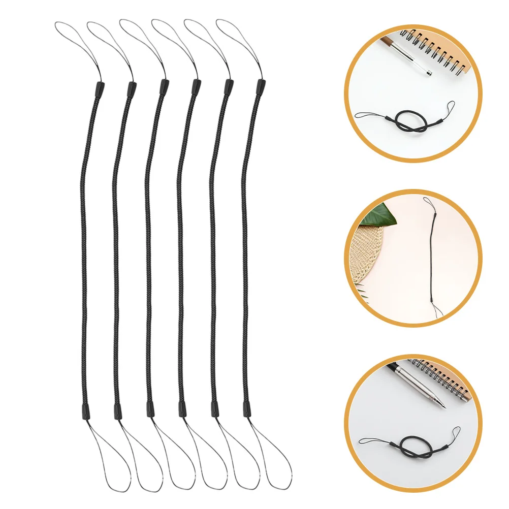 

10Pcs Handwriting Pen Anti-Loss Elastic Tether Lanyard Retractable Spring Strap Portable Clipboard Stylus Drawing Pen