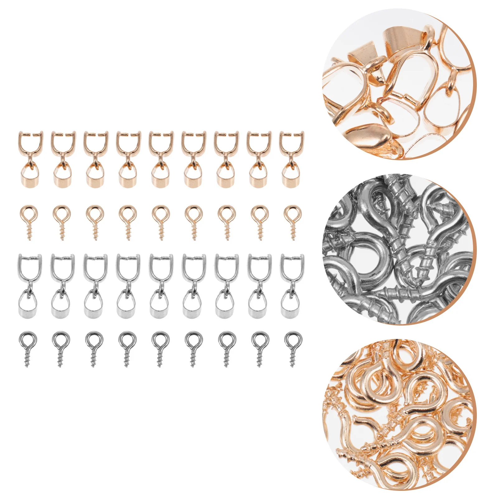 1 مجموعة DIY المسمار العين دبوس سبيكة الأغنام العين المسمار دائم الخيوط هوك لصنع المجوهرات الحرفية معلقة صور الايبوكسي لوازم الفن