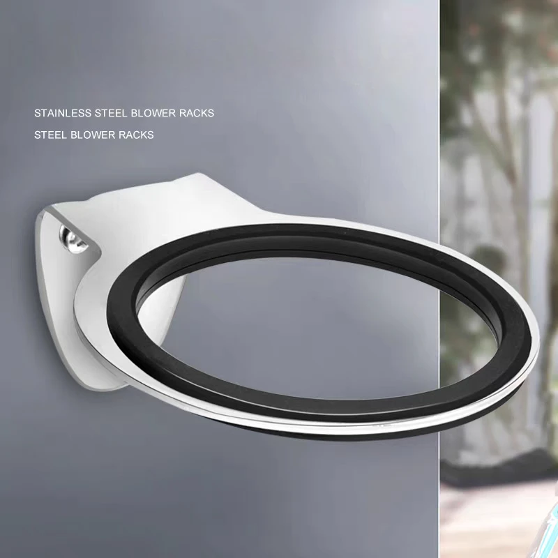 

Wall Mounted Hair Dryer Holder Rack Hanger Hair Salon Home Bathroom Hairdryer Storage Shelf Organizer Blower Rack Barber Tools