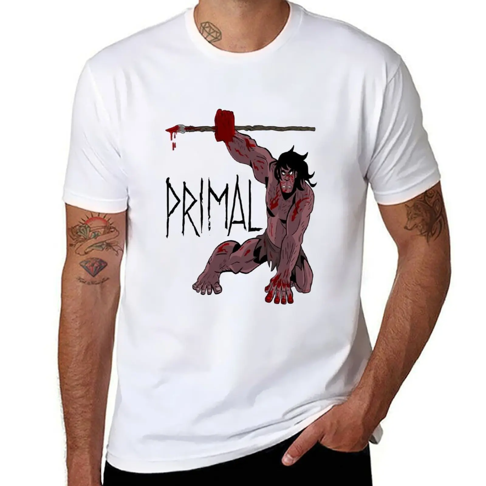 

Genndy Tartakovsky Primal TV Show T-Shirt t shirt custom print man t shirt cotton high quality cotton t shirts man 100% T-shirt