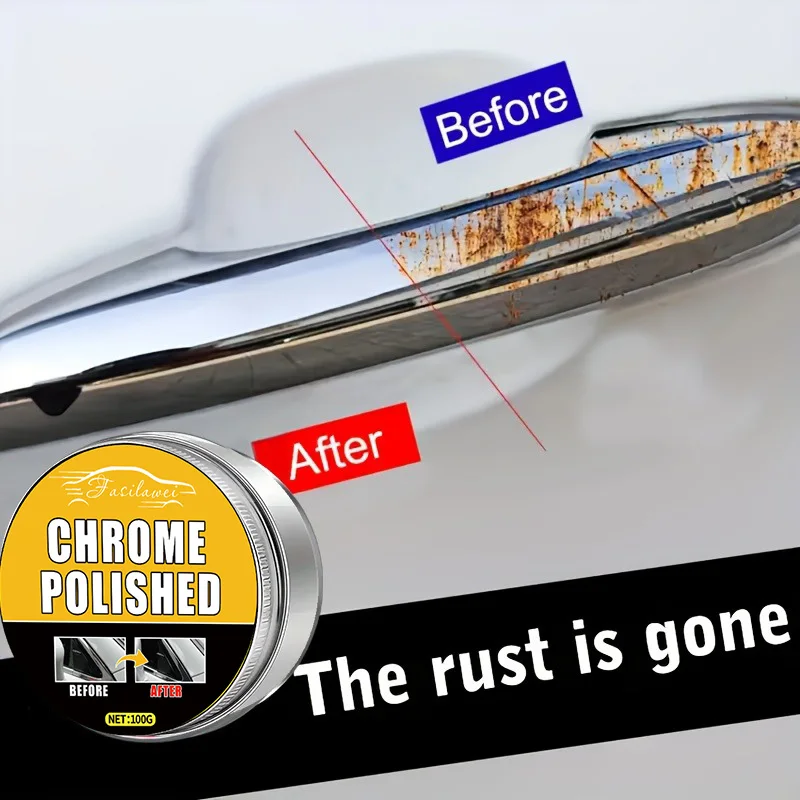 100G GM Chrome Retreading Paste, Polishing Oxide Paste, Scratch Removal, Door Handles And Window Frames Repair, Car Sign And Tri