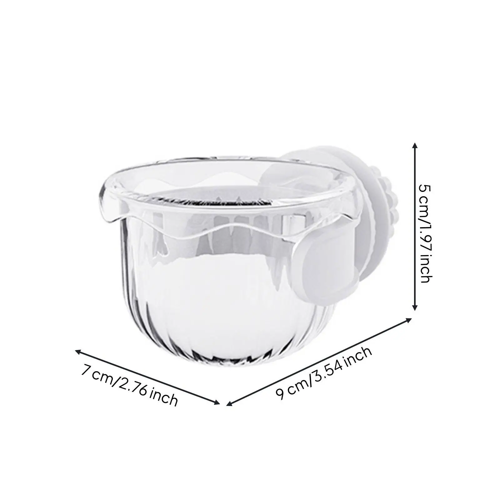 Parrot Feeder Clear PS Material Food Cup Easy Setup Cage Dish Bird Supplies for Small Bird Cages