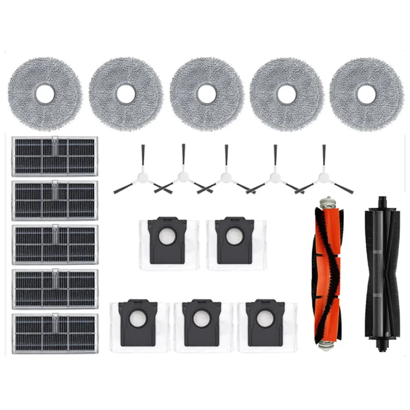 

A63P Top For Narwal Freo X Ultra Robot Vacuum Cleaner Main Side Brush HEPA Filters Mop Cloth Pads Dust Bags Accessories