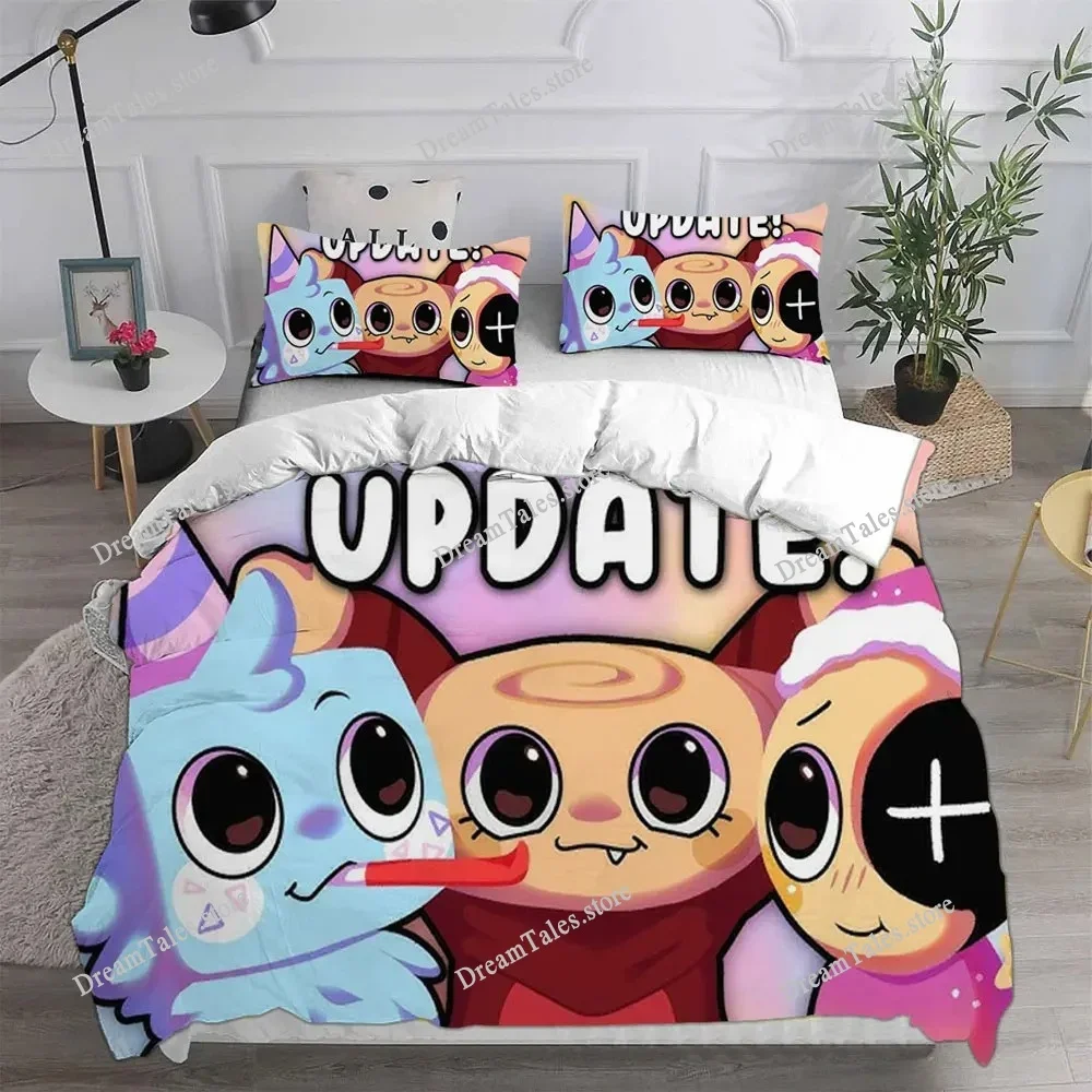 

Game D-Dandy's World Bedding Set Boys Girls Single Twin Queen Full Size Duvet Cover Pillowcase Bed Adult Bedroom Home Textiles