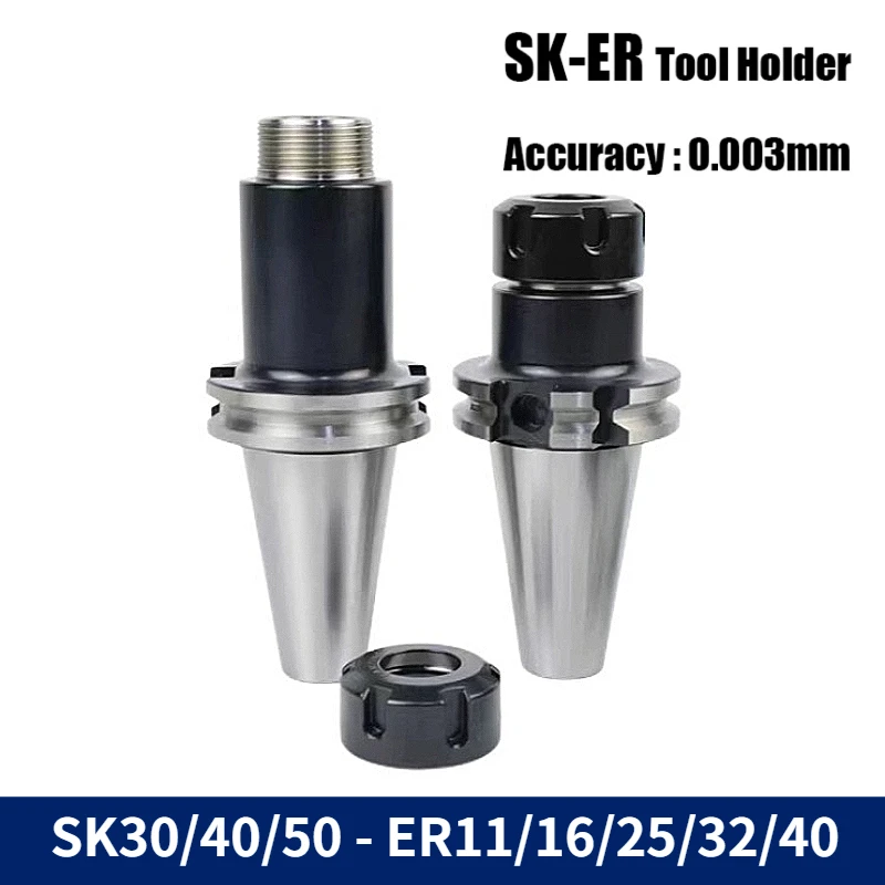 SK30 40 50 ER16 ER20 ER25 ER32 ER40 70L spring collet tool holder high precision DIN69871 CNC milling machine tool holder