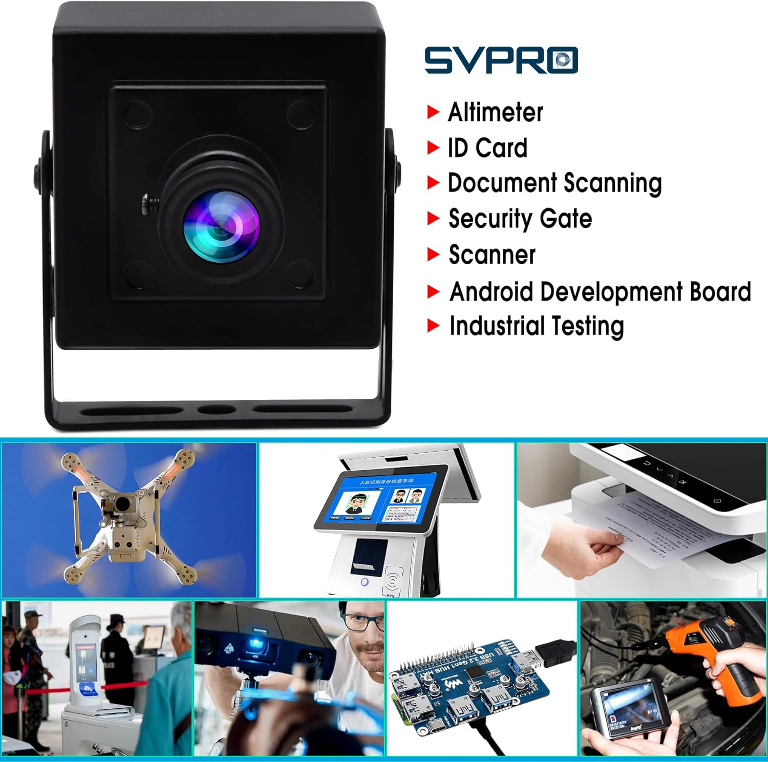 Svpro 8mp Surveillance Usb Camera Imx179 Mini Industriële Video Beveiligingscamera Voor Windows Android Mac Linux