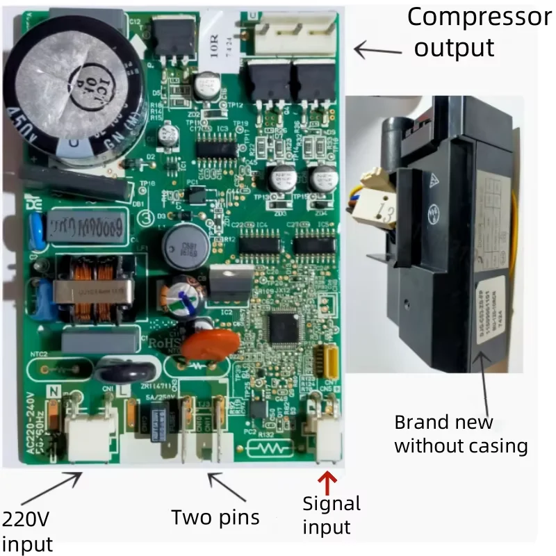

Новая плата компьютера для холодильника, плата преобразования частоты компрессора, плата драйвера MZ-297 DJG-C03-ZD-FP, компонент