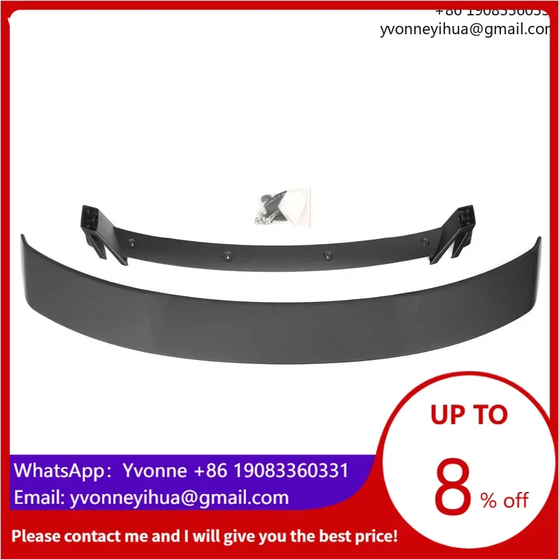 Rear Trunk Spoiler for Audi TT MK3 TTS Coupe 2015 UP Matte Black ABS Car GT Wing Unpainted