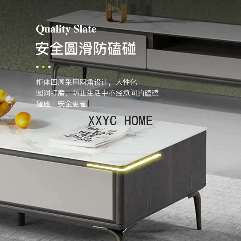 Итальянский минималистичный маленький квартирный гостиной, дома, современный минималистичный чайный столик с краской