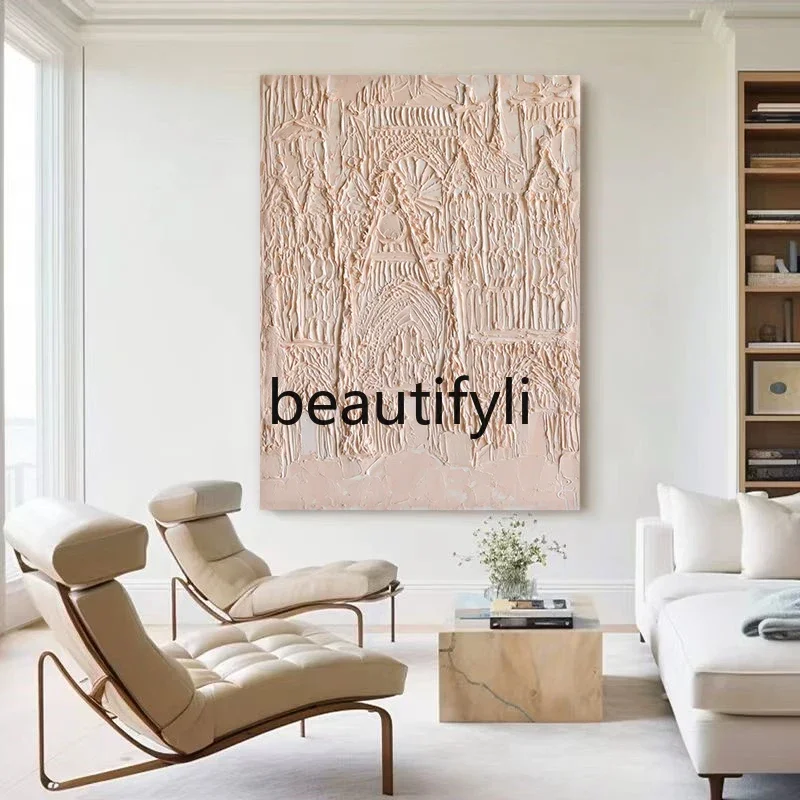 

D96 Ручная роспись ваби-саби, картина маслом с текстурой ветра, картина для украшения гостиной, столовой, простая подвесная краска для спальни