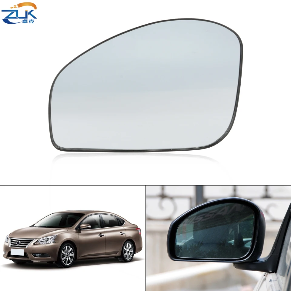 

ZUK для NISSAN SYLPH 2012 2013 2014 2015 2016 2017 2018, левое и правое зеркальные стеклянные линзы без нагрева