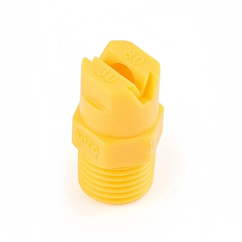 1/8 Inch 1/4 Inch 1/2 Inch Flat Fan Spray Nozzle Efficient Plastic Material Vee Jet Spray Nozzle Adjustabl Plastic Spray Nozzle