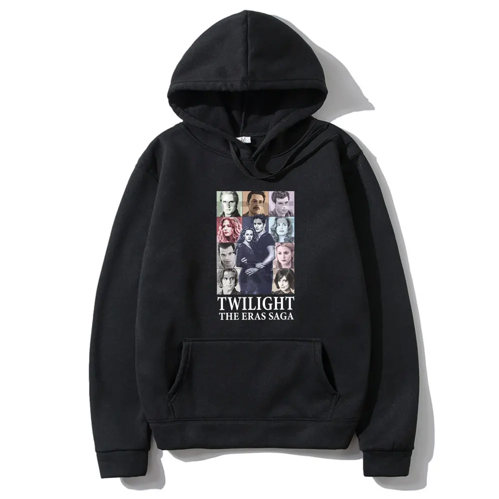 

Twilight The Eras Saga Hoodie Men's Classic Vintage Sweatshirt Male Casual Oversized Hoodies Robert Pattinson Graphic Pullover