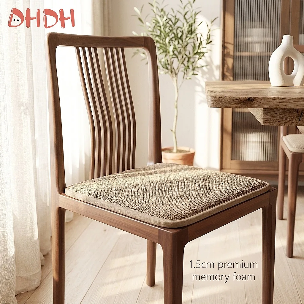 Premium Professional Thick Memory Foam Chair Cushion 1 5cm High Quality Soft Seat Pad Non Slip Dining Office Kitchen Comfortable