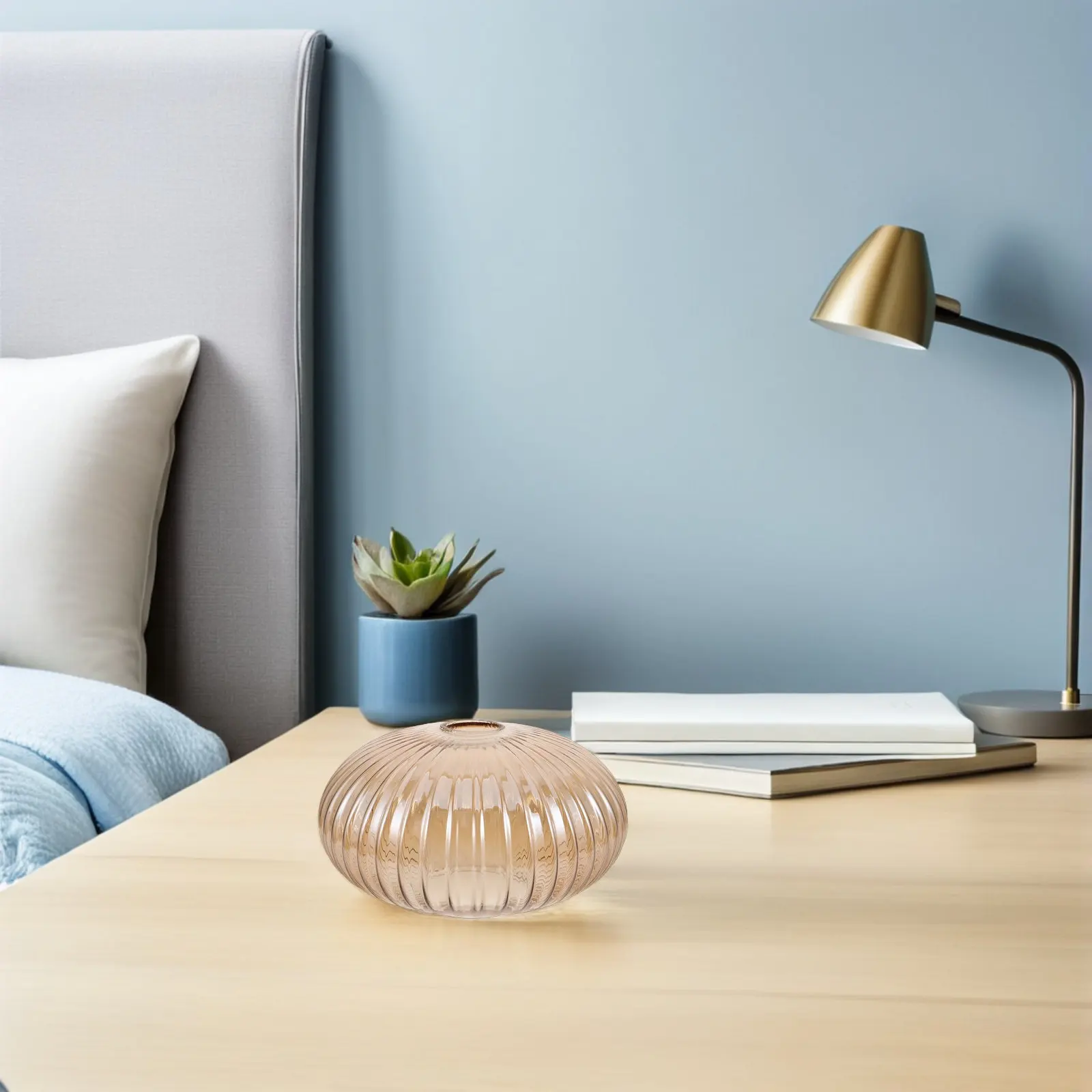 Glass Oval Lamp Shade Vintage 4.2cm 1.65 Inch Elegant Table Lamp Cover Artistic Centerpiece for Desk Living Room Bedroom Dining