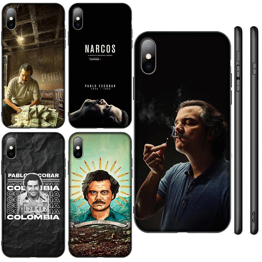 HA131 N-Narcos PABLOs ESCOBARs Soft Case for iPhone 12 11 X XS XR Pro Max 6 6s Plus SE