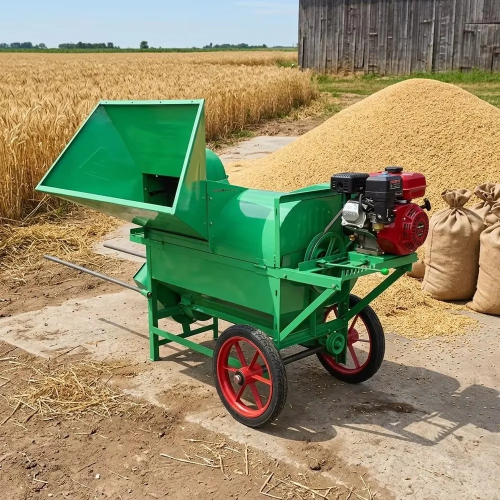 Multifunctional Grain Thresher Machine for Rice Wheat Soybean Rapeseed Millet Agricultural Paddy Threshing Equipment