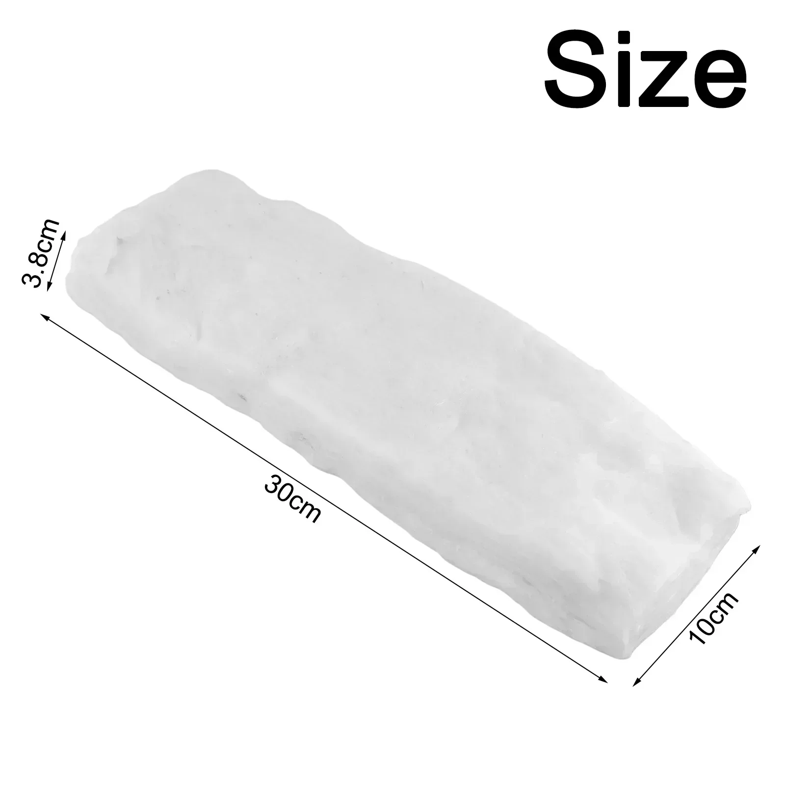 1pc Spugna in ceramica 300x100 X38mm Bruciatore a etanolo Camera di combustione Spugna in ceramica Accessori per caminetto 300x100x38mm