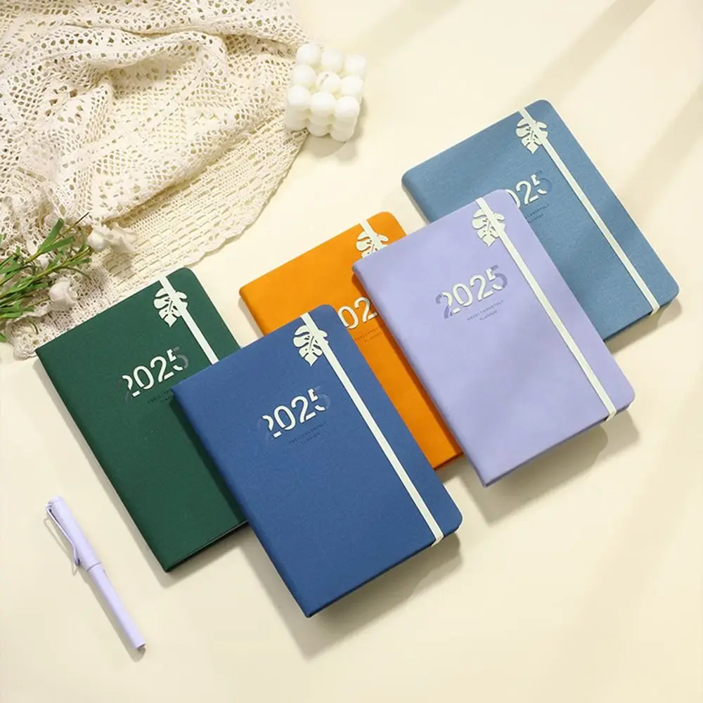 

5 Color English 2025 Schedule Planner Notepad 12 Months To Do List A5 Agenda Notebook Taking Notes 2025 365 Days Notepad School