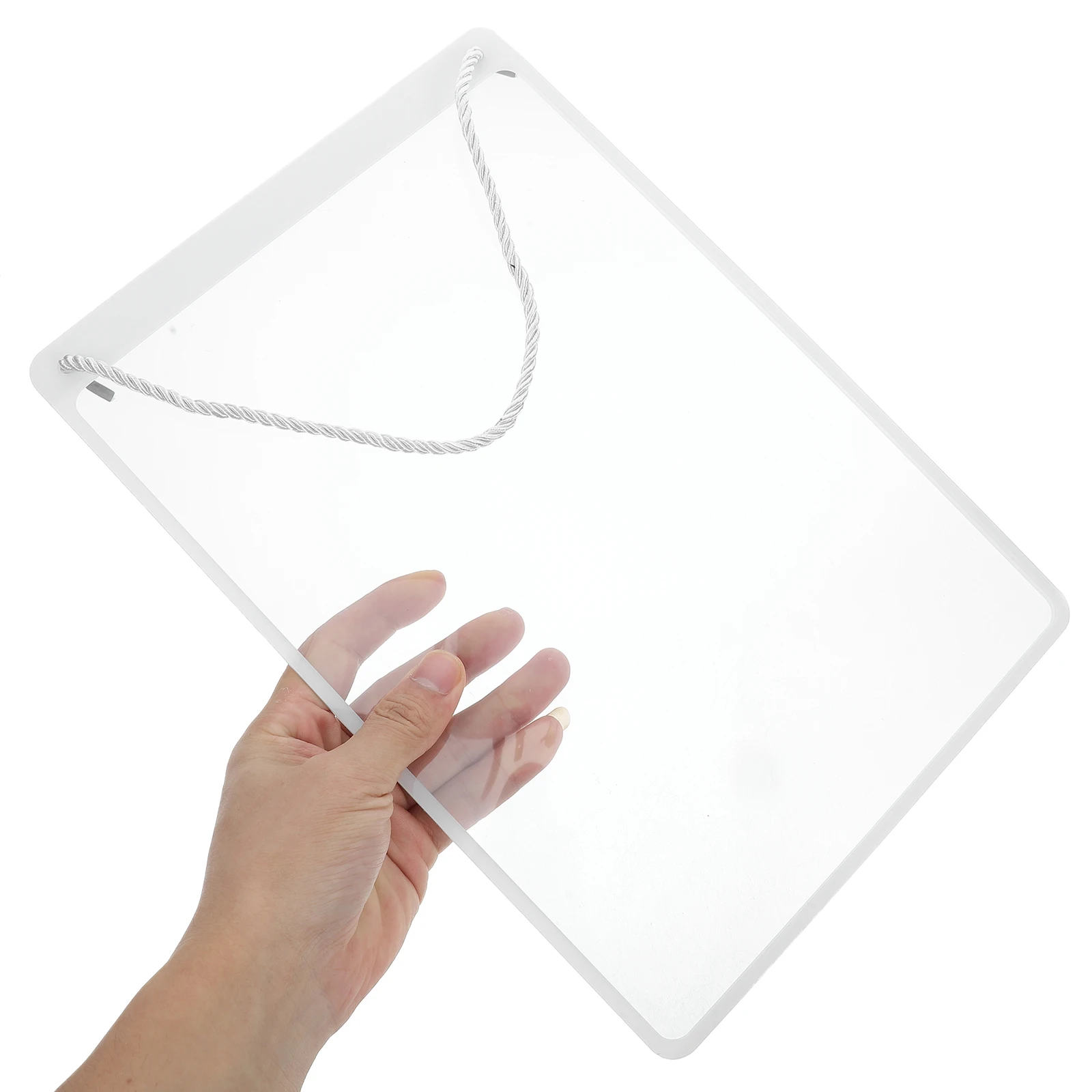 Card Clear Plastic Paper Holder Door Sign Hanging Pvc Poster Frame for Retail Handing