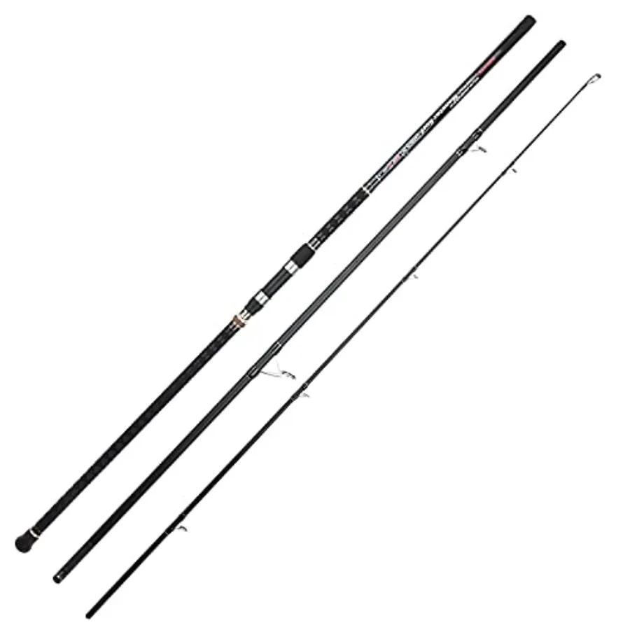 Surf Spinning Fishing Rod for beach and pier use, graphite construction, matte black finish, ultra-lightweight and high sensiti