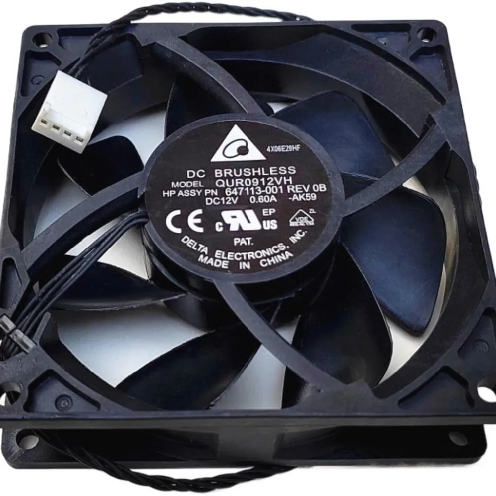 New Delta 9025 9225 9CM Fan 4-wire Speed Control QUR0912VH DC 12V 0.60A High Air Volume Cooling