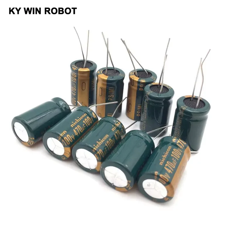 5pcs 470UF 100V 16x35mm 105C Radial High-frequency Low Resistance Electrolytic Capacitor