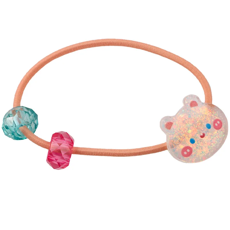 2 teile/satz Kinder Cartoon Kaninchen Elastische Haar Gummibänder Glitter Blume Haar Krawatte Für Mädchen Nette Haar Seil Kinder Haar Accessoire – Detail 8