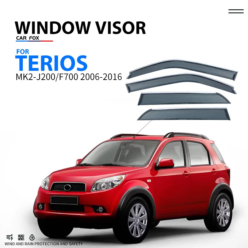 For TERIOS Window visor Weather Shield Side Window Deflector Car windshield weather shield Car accessories