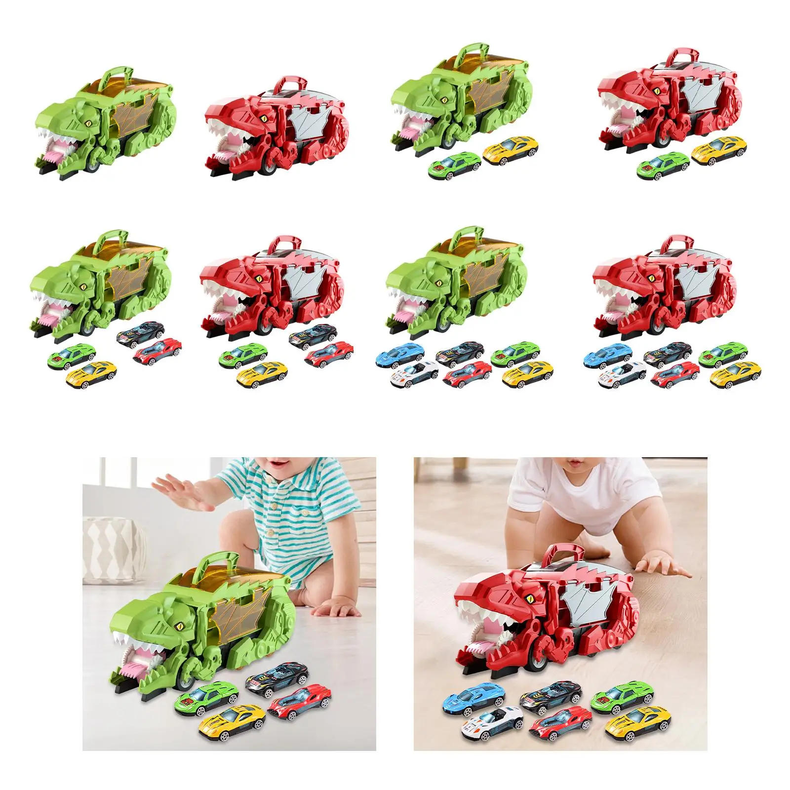 Dino Transport Car Dinosaur Carrier Truck Toy for Girls Ages 3 4 5 Years Old