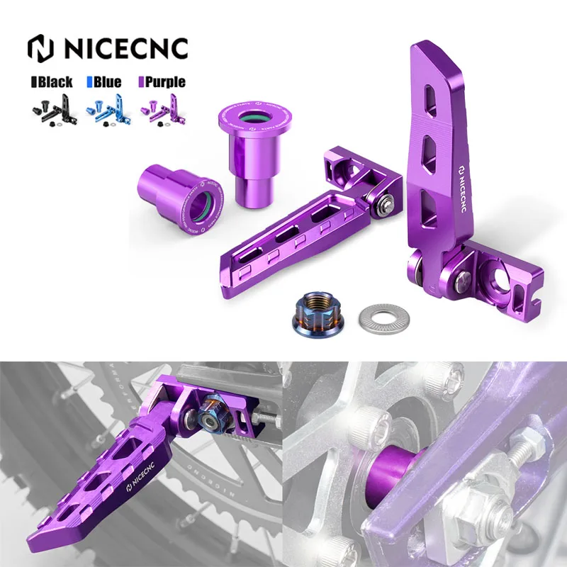 

NICECNC For Surron Light Bee X S L1E Chain Tensioner Adjuster Blocks & Axle Nut & Wheel Spacers Hub Collars For Segway X160 X260