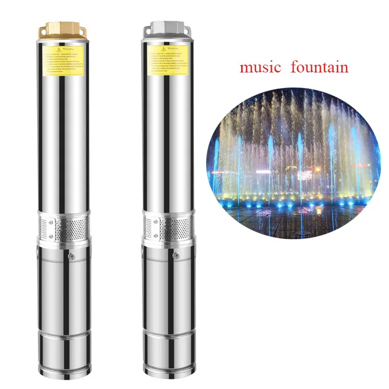 dc 24V solar borehole pumps for dancing fountain with solar water pump music fountain water pumps for sale