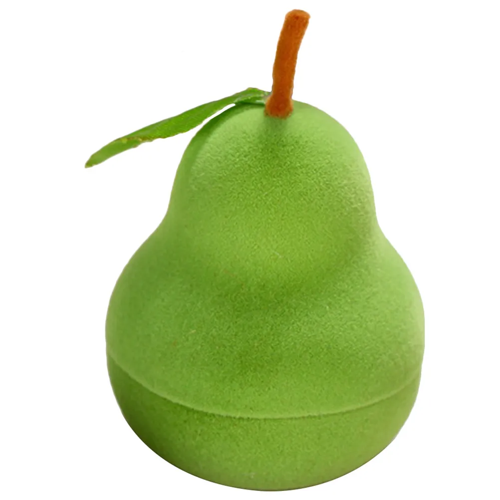 

Изящная маленькая шкатулка для колец с милым фруктовым дизайном, коробочка для ювелирных украшений, держатель для обручальных и свадебных колец, подарок на свадьбу, подарок на девичник