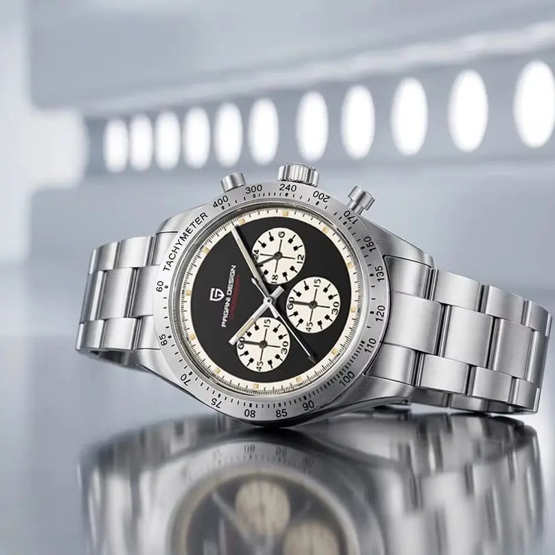 PAGANI DESIGN 2026 New Men's Watches Luxury Quartz Watch For Men 100M Waterproof Japan VK63 Movt Retro Racing Car Chronograph AR Sapphire Crystal Wristwatch Men Gift Fast Delivery From Local Warehouse